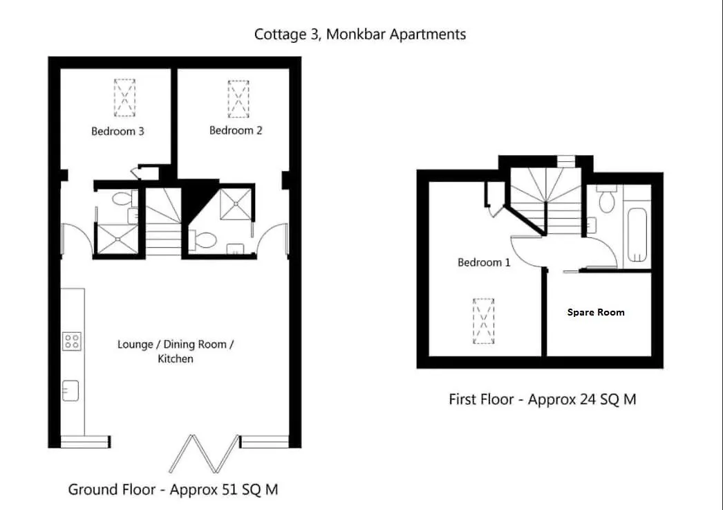 יורק City Apartments - Monkbar Mews בריטניה